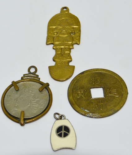 4 Dijes De La Suerte I Ching ,moneda ,simbolo De Paz