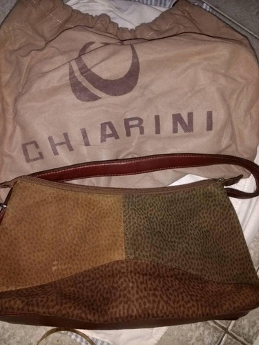 Cartera Cuero De Vaca Combinados Chiarini Con Bolsa  