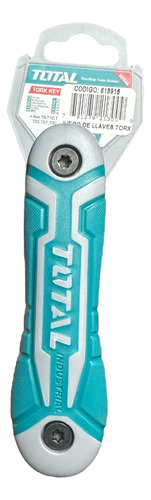 Juego De Llaves Torx Tipo Navaja Total Industrial Color Plateado
