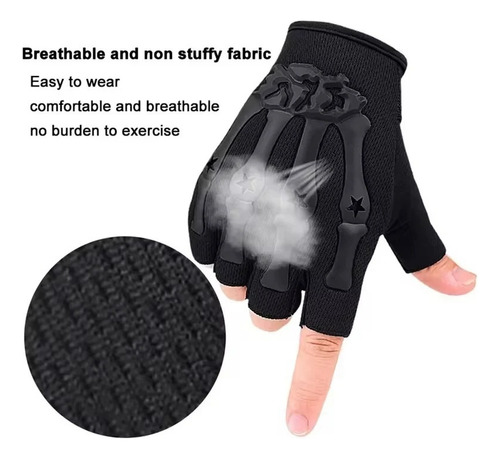 Guantes Sin Dedos Para Motocicleta, Ciclismo, Escalada, Gym