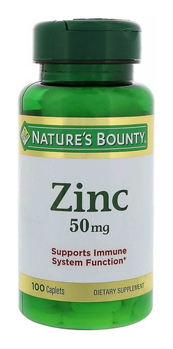 Zinc 50mg Nature's Bounty 100 Cápsulas (usa)