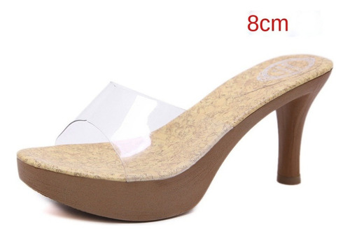 Sandalias De Plataforma Sexy De Moda, Tacones Altos