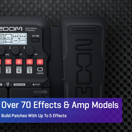 Procesador Multiefectos Para Guitarra Zoom G1x Four Con Expr