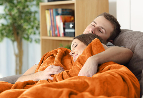 Colcha Polar Blanket Utopia, Tamaño King, Color Naranja Quem