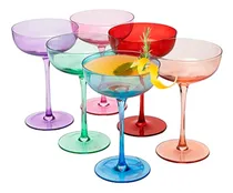 Comprar Copas Cupé De Colores  Martini, Copas De Cóctel Y