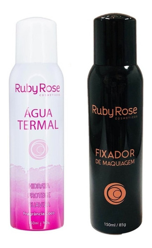 Kit Fixador De Maquiagem + Água Termal Coco -  Ruby Rose