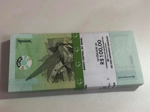 2 (duas) Notas De 1 Real Antigas. Novinhas = Frete Grátis