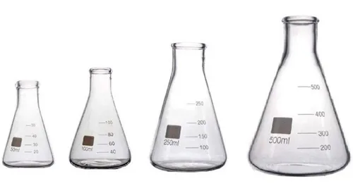 Erlenmeyer De Vidrio Cuello Angosto De 50 Ml- Ec