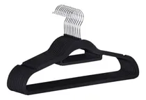 Comprar Pack 100 Perchas Adulto Premiun Terciopelo Negro Reforzada