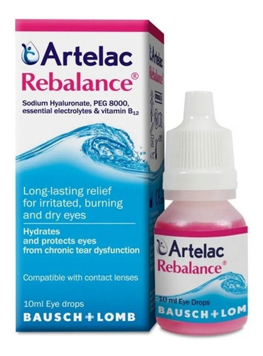 Artelac Rebalance Bausch Lomb Lagrima Para Lentes Contacto Color Sin color