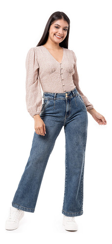 Pantalon Moda Denim Stretch Mujer Liliem