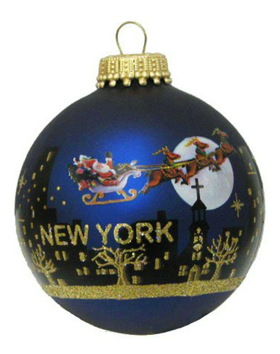 Adorno Bola Navidad Santa Nueva York