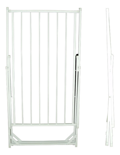 Mini Varal De Chão Que Fecha Sem Abas Dobravel Cor Branco