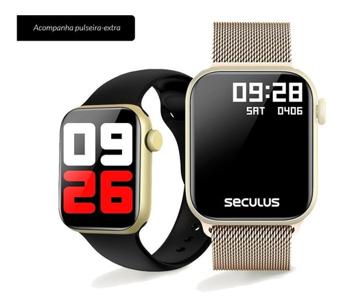 Imagem 1 de 9 de Relógio Smartwatch Troca Pulseira Seculus Smart 17001mpsv