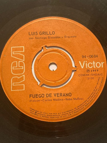 Vinilo Single De Luis Grillo La Nave Del Olvido (w30.