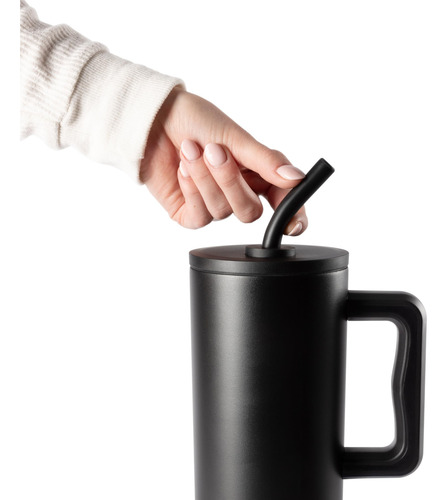 Vaso Simple Modern Trek Signature De 1,2 L Con Asa Y Pajita