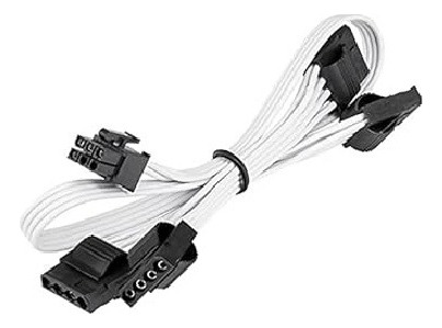 Cabo Original Fonte Modular Corsair Molex 4pin Branco