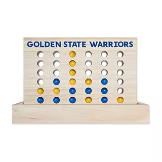 Nba Wooden 4 In Row Board Game Line Up 4 Game Travel Bo...