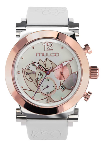 Mulco Reloj De Silicona Para Mujer Con Movimiento Analogico