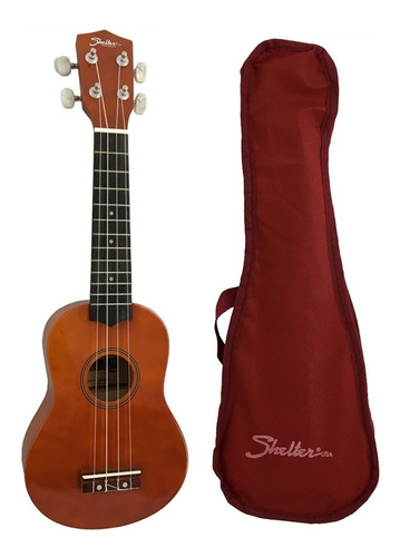 Ukulelê Shelter Ukbw Bnb 21 Soprano Bswood Mahogany Com Bag