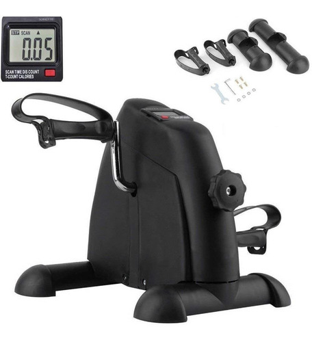 Mini Bicicleta Preta Com Monitor Wct Fitness