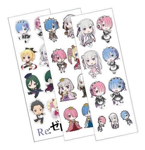 Plancha De Stickers De Anime Re:zero