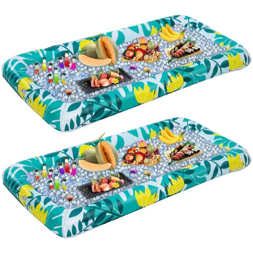 2 Barras Inflables Piscina Bufetera Para Servir Alimentos