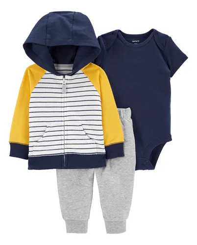 Carters Set 3 Piezas Body Campera Pantal n Rayas 1n034610 Env o