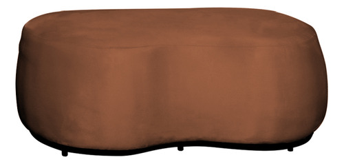 Puff Decorativo Beatriz Orgânico Veludo Terracota