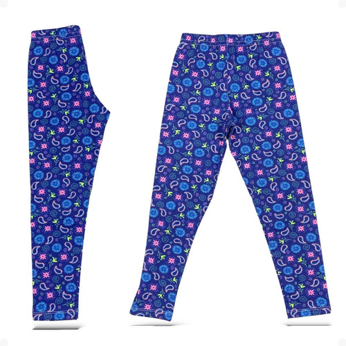 Imagem 9 de 10 de Kit 3 Calça Infantil Legging Juvenil Menina Estampada