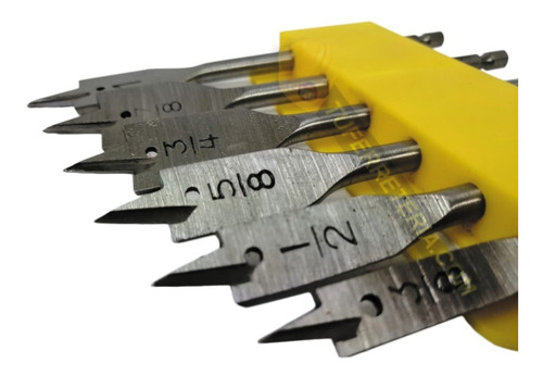 Imagen 6 de 8 de Broca Espada Para Madera 6pcs Uyustools