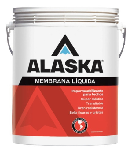 Membrana Liquida Alaska 5 Kg Acabado Mate Color Rojo