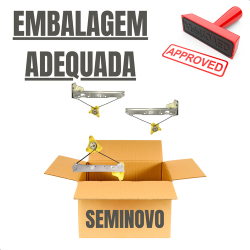 Kit 3 Maquinas Vidro De Te Dd Vw Gol G5 G6 G7 G8 2008 A 2023