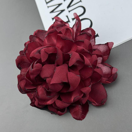 2 Broche De Flores Para Mujer, Pinza Para El Pelo Rojo