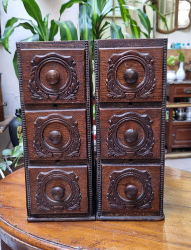 Antigua Cajonera 3 Cajones Enchapado Singer Originales (Usado)