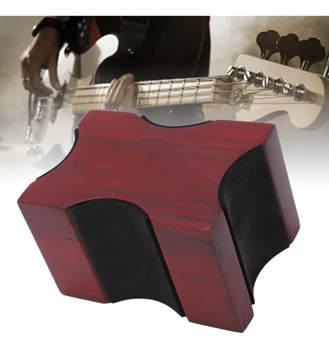 Soporte Cuello Guitarra Rojo Almohada Apoyo Para Electrica