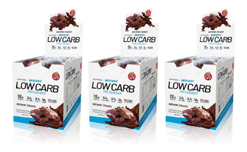 3 Caja Low Carb Protein Bar Gentech Barra Proteica Sin Tacc 