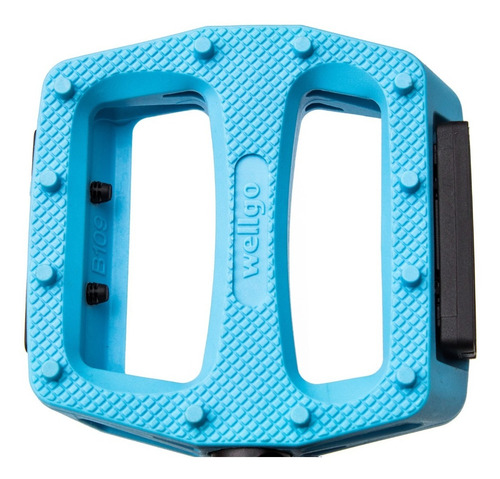 Imagen 6 de 10 de Pedales Wellgo B109n Celestes Ideal Bmx Liviano Y Resistente