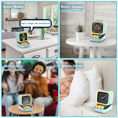Divoom Ditoopro Altavoz Bluetooth Pixel Art, Pantalla Led De