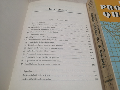 Principios De Los Procesos Químicos Tomo 1 Y 2 (Usado)