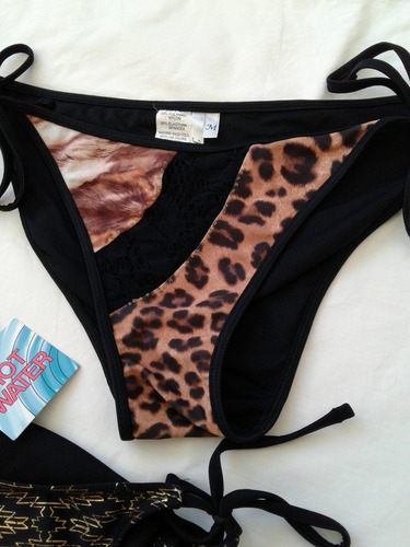 Lote De Dos Bikinis De Playa Talle Mediano Animal Prints