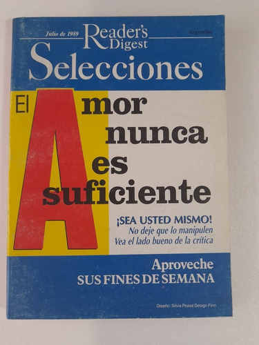 Revista Selecciones Del Readers Digest Julio 1989 Español