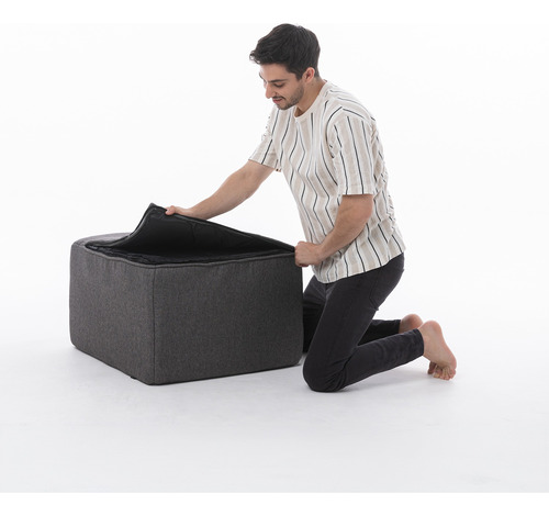 Colchón Plegable Taburete Ottoman Convertible En Cama