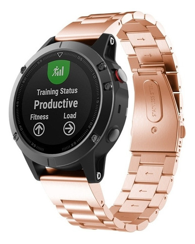 For Correa De Reloj De Acero Inoxidable Garmin Fenix 5s