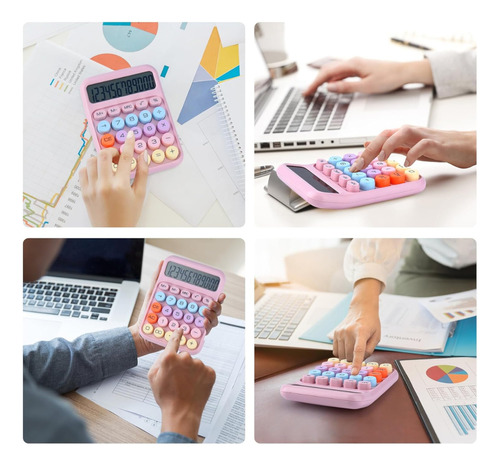 Calculadora Con Teclado Mecánico Kawaii - Retro - Vintage