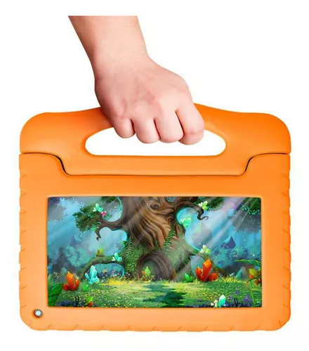 Tablet infantil kid pad 3g plus multilaser nb291 azul crianca aula online   netflix jogo