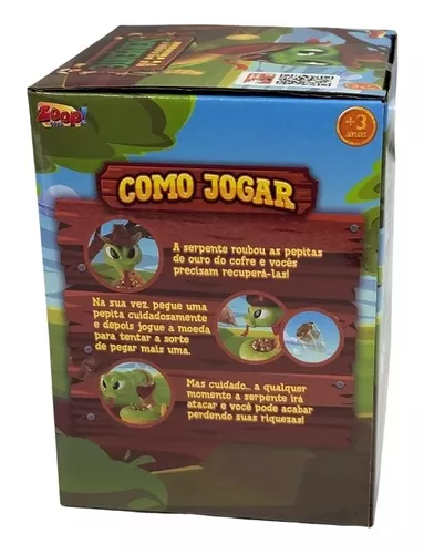 Jogo Tesouro Da Serpente Cobrinha - Pegue O Ouro - Zoop