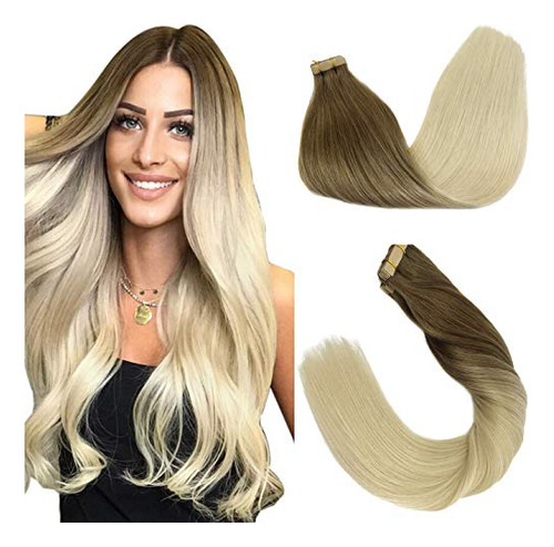 Goo Goo Tape In Hair Extensions 22 Inch Ombre Ash Trzjx