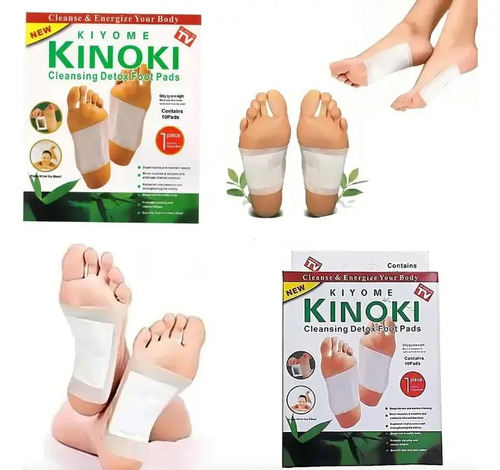 10 Parches Desintoxicantes Kinoki Pies Cansancio Febo