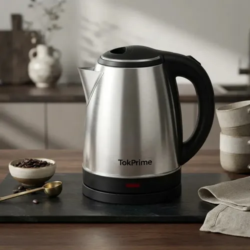 Chaleira Elétrica Tok Prime 1,8L de Aço Inoxidável com Aqueciment...